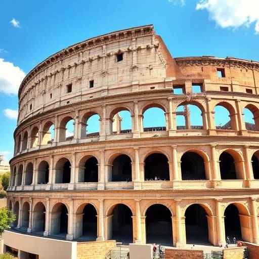 Il Colosseo a Roma, un anfiteatro romano simbolo dell'architettura antica