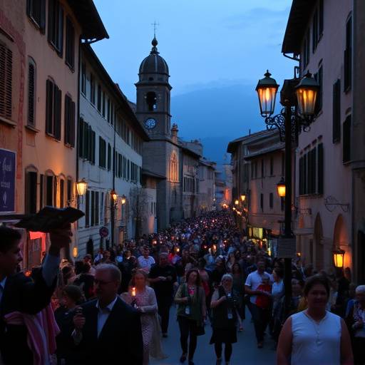 La Festa dei Ceri a Gubbio, una corsa sfrenata con ceri votivi