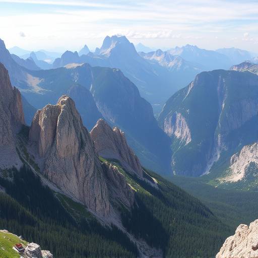 Veduta panoramica delle Dolomiti in Trentino-Alto Adige